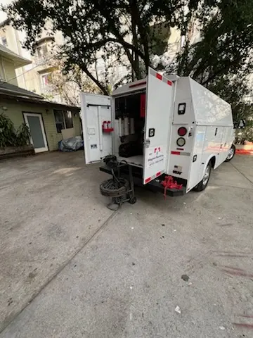 Magnet Plumbing service vehicle on-site for Water Heater Repair in Laguna West